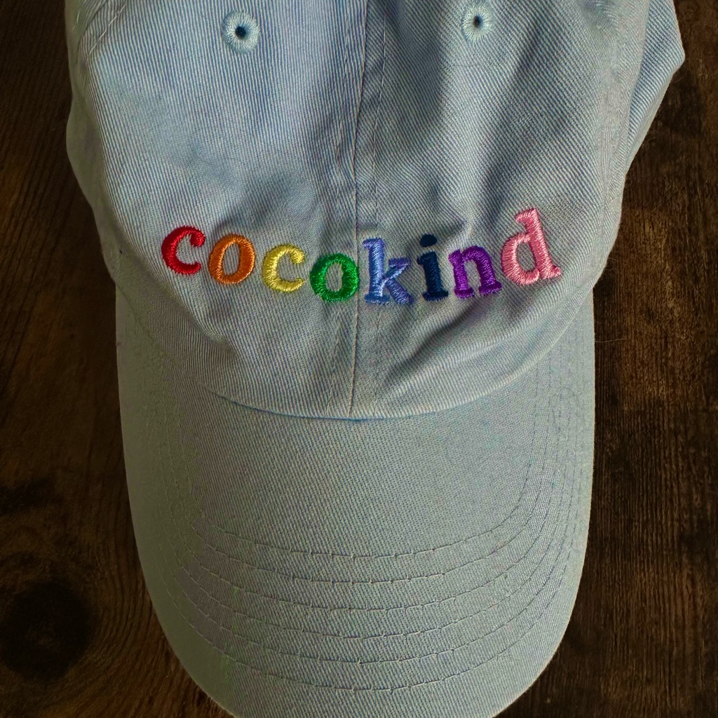 Rare Cocokind Light Blue Embroidered Baseball Cap